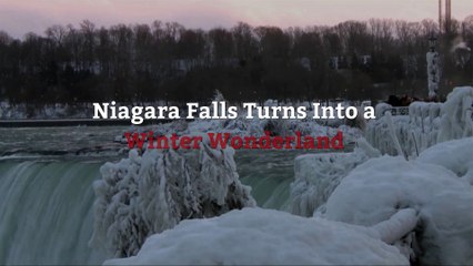 Niagara Falls Turns Into a Winter Wonderland