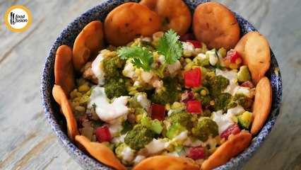 Moong Daal Chaat With Papri Recipe By Food Fusion