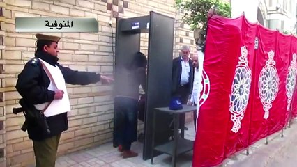 شاهد بالفيديو.. استنفار أمنى بمحيط الكنائس استعدادًا لعيد الميلاد
