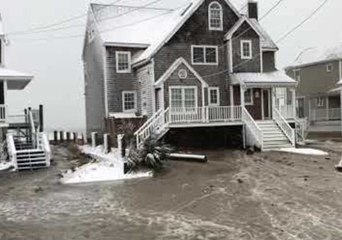 Waves Slam Houses as Nor'easter Floods Marshfield Neighborhood