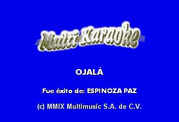 Espinoza Paz - Ojala (Karaoke)