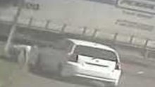 Man Crawls Into Car Moments After It Knocks Him Down