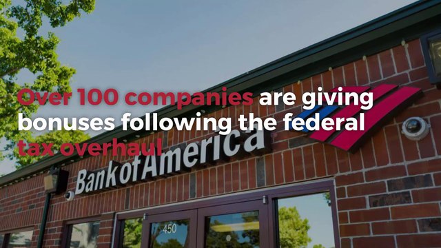 Tax plan means bonuses for some employees