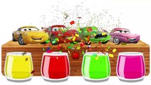 Disney Cars 3 Mcqueen Bathing Colors FUNNY Learn Colors With cars 3 Mcqueen Finger Fami