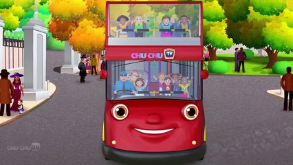 Wheels On The Bus Go Round And Round Song _ London City  _ Popular Nursery Rhymes b
