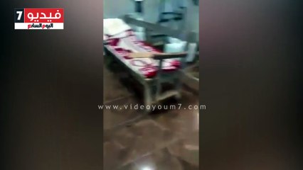 "غسالة ملابس" بوحدة الغسيل الكلوى لعلاج المرضى بمسشتفى بيلا بكفر الشيخ