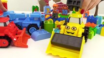 BOB the Builder Can't Count! TOY TRAINS Number Game with LEGO Construction Toy Trucks Learn Number