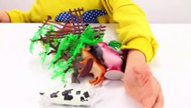 Kids toys videos - Building farm with animals and birds - animal sounds effects-N