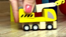 PYRAMID TOY Compilation - Plan Toys & BRIO Toys Learn Colors & Shapes Toy Trucks. Videos for kids-