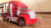 Car Transporting Trailer For Kids _ Toy Cars Transportation by Truck-qN