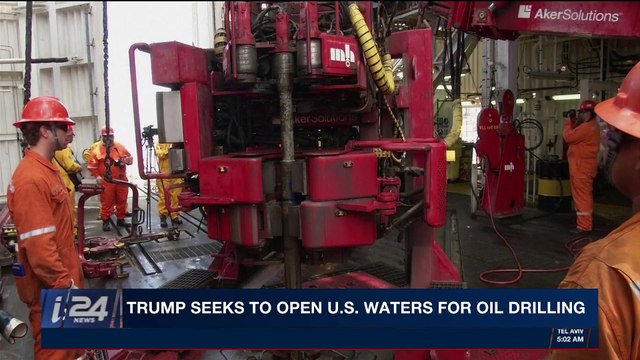 i24NEWS DESK | Trump seeks to open U.S. waters for oil drilling | Thursday, January 4th 2018