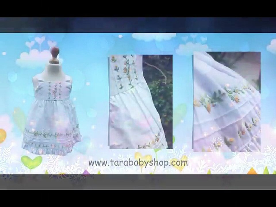 Smocked Pattern & Hand Embroidered Baby Collection 2017  Tara Baby