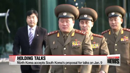 North Korea accepts South Korea's proposal for talks on Jan. 9