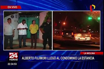 Alberto Fujimori se instaló en condominio de La Molina tras abandonar la clínica