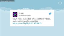 Court Voids Idaho Ban On Secret Farm Videos