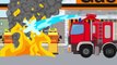 Cars & Trucks Cartoons The Red Fire Truck  The Police Car   Ambulance  Cars Kids Cartoo