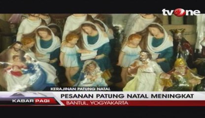 Perajin Patung Natal Kebanjiran Pesanan