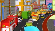 Wheels On The Bus Go Round And Round (Vehicles 2) - 3D Nursery Rhymes & Songs for Kids-8-Y