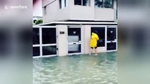 Storm causes severe flooding on Auckland's Tamaki Drive