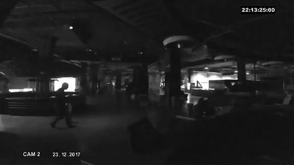 Ce papa et son fils s'enferme volontairement dans un parc de jeux et passent une nuit de folie