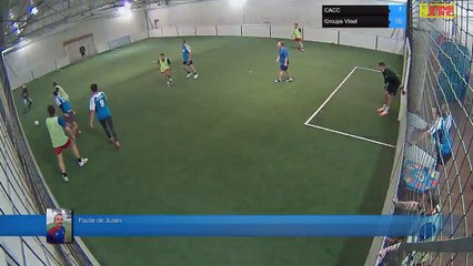 Faute de Julien - CACC Vs Groupe Vinet - 04/01/18 19:00 - LIGUE 4 - Poitiers Game Parc