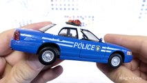 Police Cars for Kids on the table _ Small toy car mo