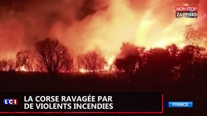 La Corse ravagée par des incendies spectaculaires (Vidéo)