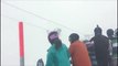 Des skieurs dans une situation à glacer le sang, coincés dans un télésiège durant la tempête Eleanor