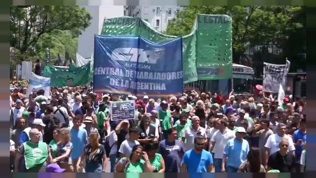 Manifestaciones y paros en Argentina por la precariedad laboral
