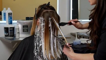 Chocolate mauve balayage trend - How to balayage Hair