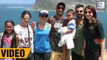 Virat & Anushka Have Fun With Shikhar Dhawan And Family At Cape Town
