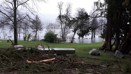 Ça déborde du côte du lac de Gérardmer