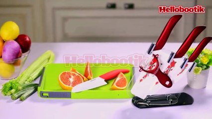 Ceramic Knife Set and Peeler