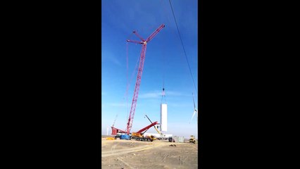 FUWA QUY500 ile Rüzgar Gülü Montajı / 05.01.2018 / Erke Group