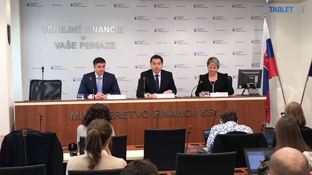ZÁZNAM: TK ministra financií SR Petra Kažimíra a štátneho tajomníka MF SR Radka Kuruca