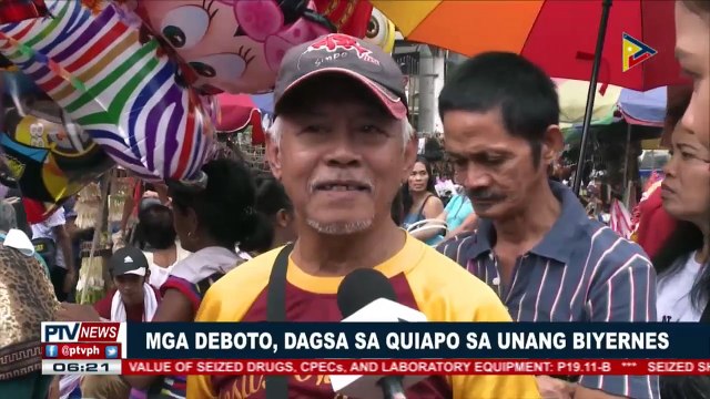 Mga deboto, dagsa sa Quiapo sa unang Biyernes
