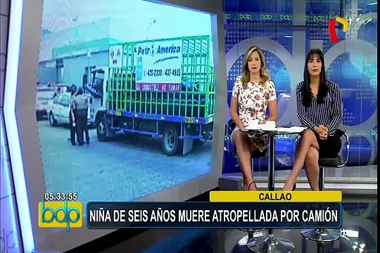 Callao: niña de 6 años muere atropellada por camión que transportaba gas