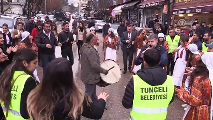 Taşeron işçilerden kadro halayı - TUNCELİ