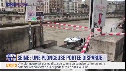 Seine : une plongeuse est portée disparue après un exercice commun entre pompiers et policiers