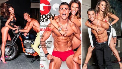 Cristiano Ronaldo Poses N@ked With Alessandra Ambrossio For GQ Photoshoot 2016