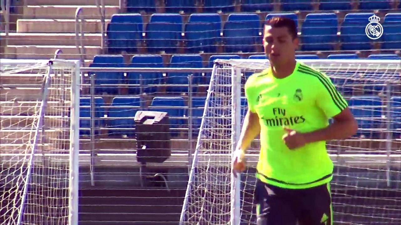 Cristiano Ronaldo returns to the training pitch