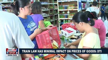 NEWS | TRAIN law has minimal impact on prices of goods: DTI