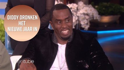 Dronken Diddy te gast bij Ellen