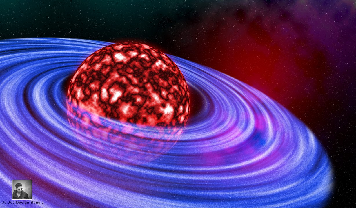 Photoshop Tutorial How to Create an Alien Planet with Rings By Ju Joy Design Bangla