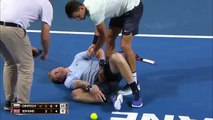A Brisbane, Grigor Dimitrov saute par-dessus le filet pour aider son adversaire blessé