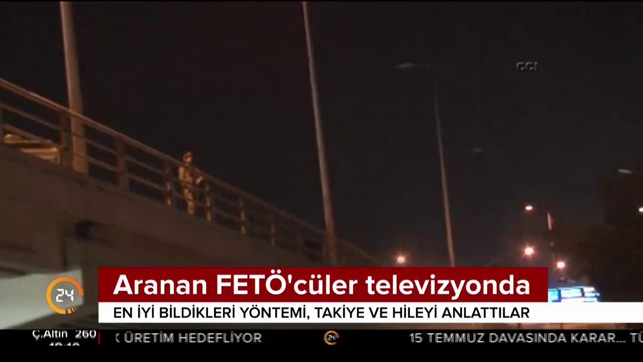 Aranan FETÖ'cüler televizyonda