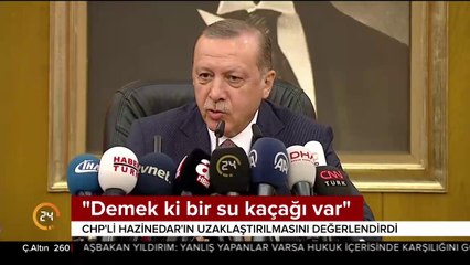 "Demek ki bir su kaçağı var"
