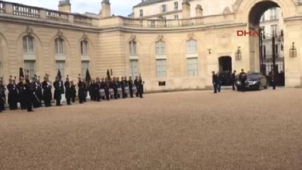Cumhurbaşkanı Erdoğan Élysée Sarayı'nda