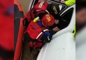 Israeli Police Rescue Motorists Trapped in Flood