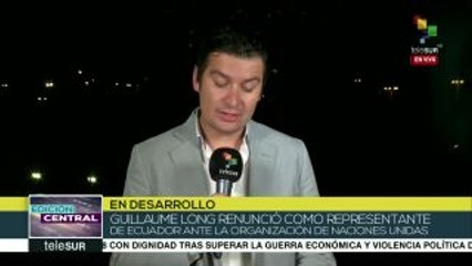 Ecuador: Guillaume Long renuncia por autoritarismo de Lenín Moreno